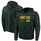Men's Green Bay Packers Majestic Hyper Stack Full Zip Hoodie Green,baseball caps,new era cap wholesale,wholesale hats